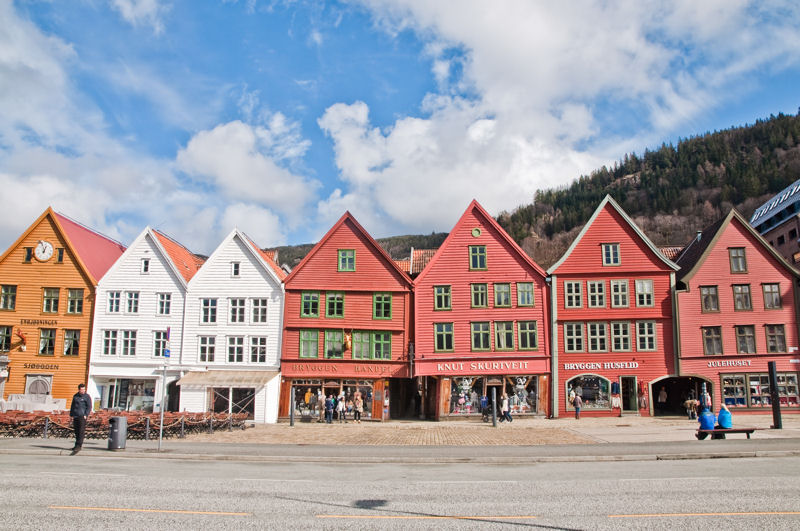 dzielnica Bryggen w Bergen