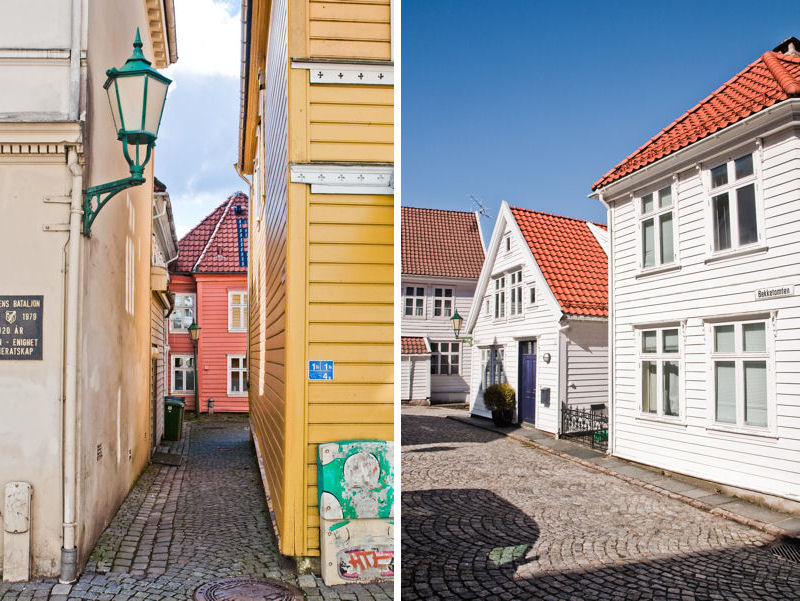 kolorowe uliczki w Bergen