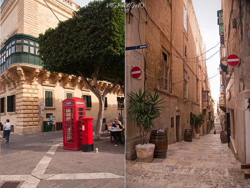 Malta-Valletta-budka telefoniczna-uliczka