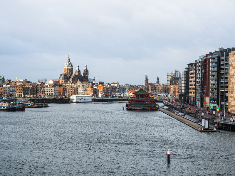 Amsterdam panorama widok