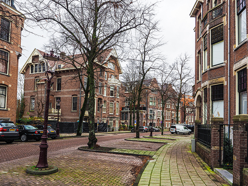 Amsterdam kamienice domy cegła