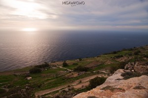 Zachód słońca na Dingli Cliffs na Malcie